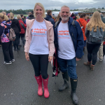 Susy and her husband Freddie ready to tackle the walk