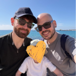 Morgan and Derry adopted their son Zac, aged five.