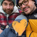 Morgan and Derry adopted their son Zac, aged five.