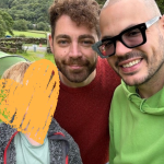 Morgan and Derry adopted their son Zac, aged five.