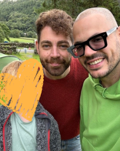 Morgan and Derry adopted their son Zac, aged five.